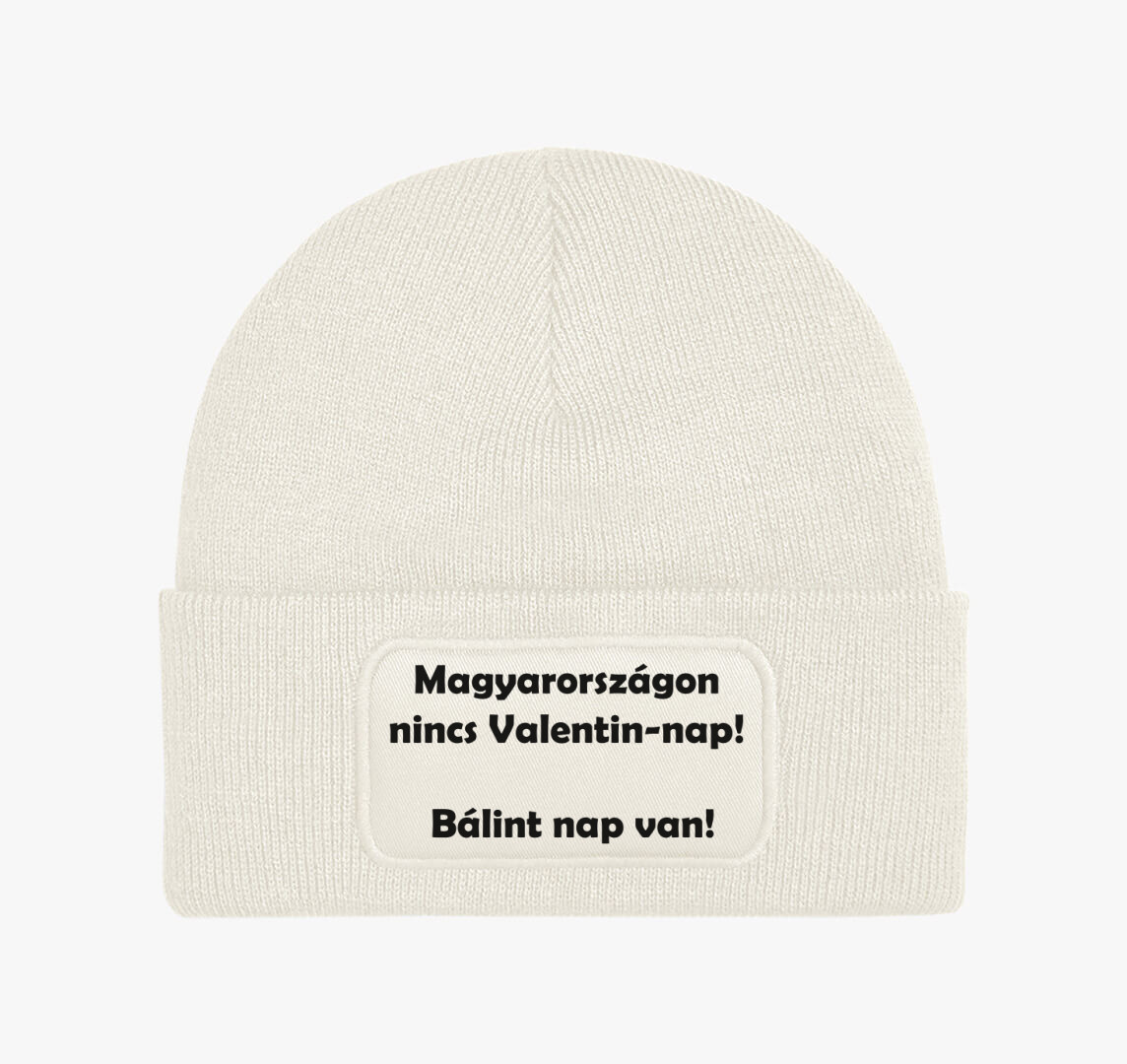 Nincs Valentin Nap téli sapka — Fehér