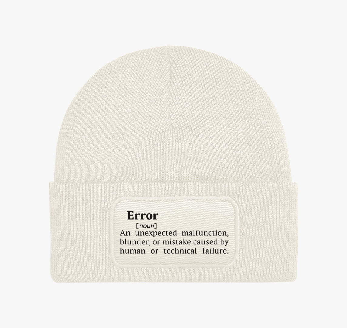 Error Dictionary téli sapka