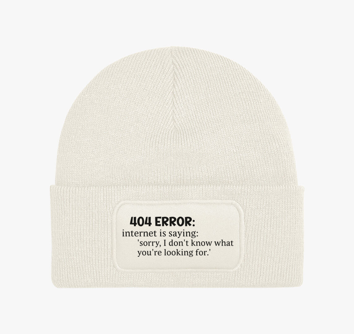 404 Error internet Dictionary téli sapka — Fehér