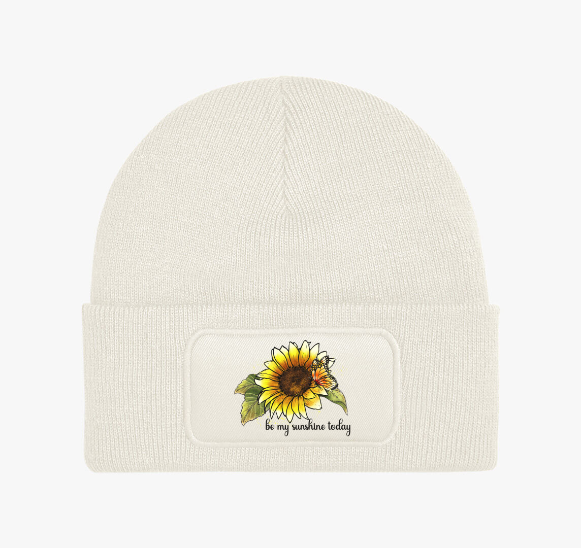 Be my sunshine today téli sapka — Fehér