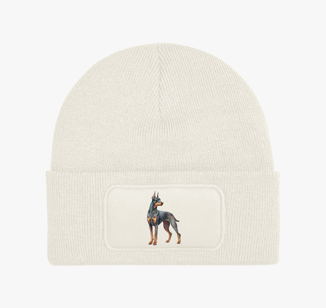 Doberman téli sapka — Fehér