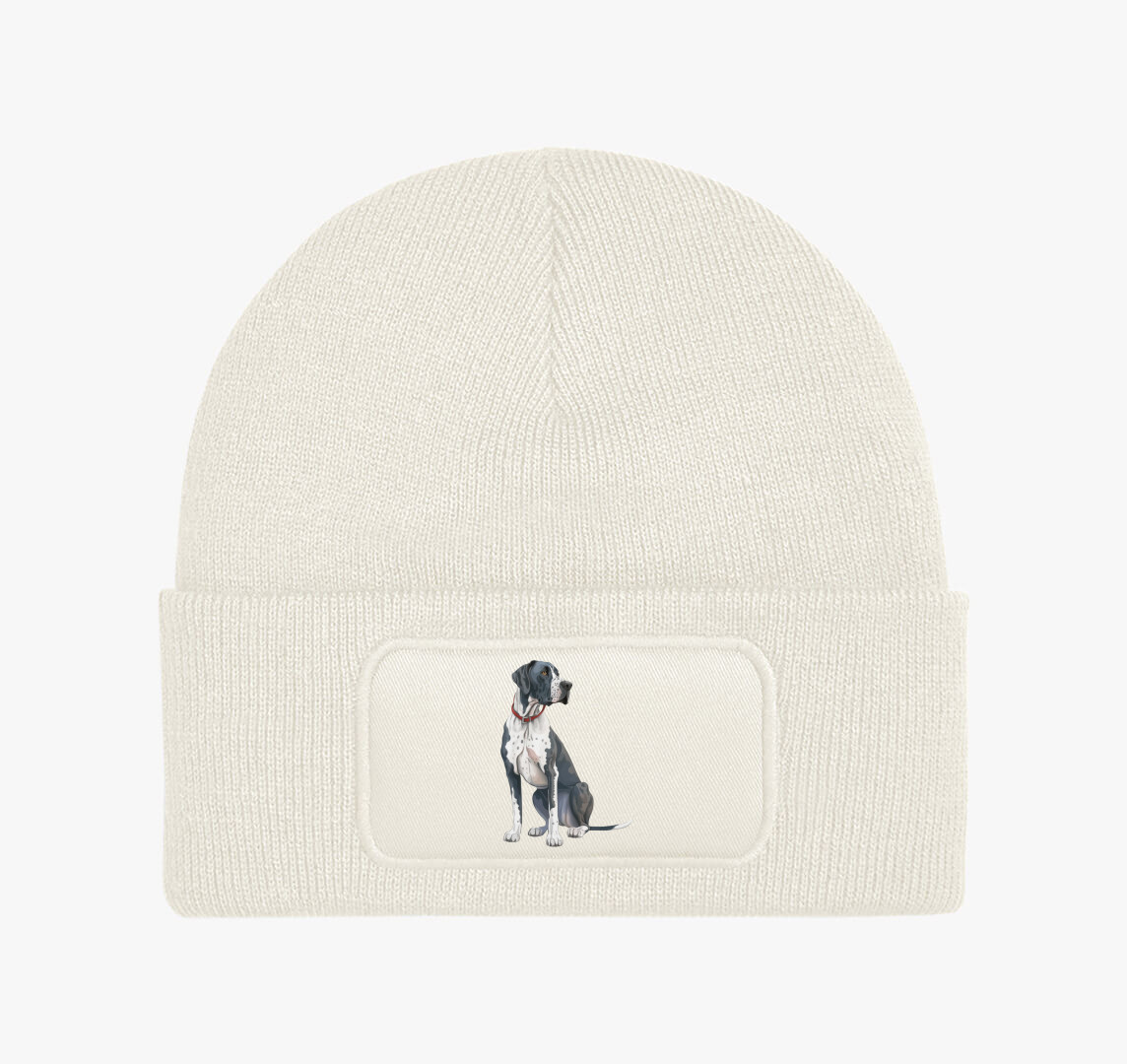 Dán dog téli sapka — Fehér
