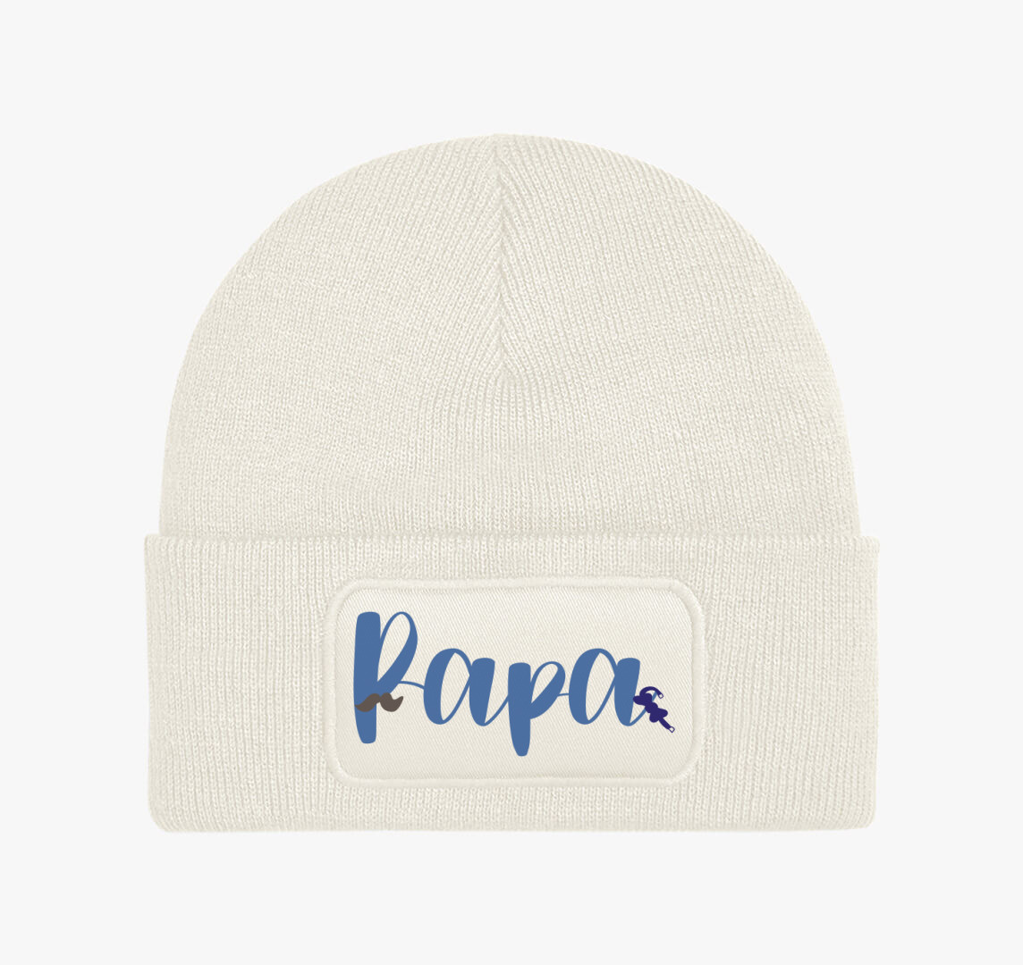 Papa téli sapka — Fehér