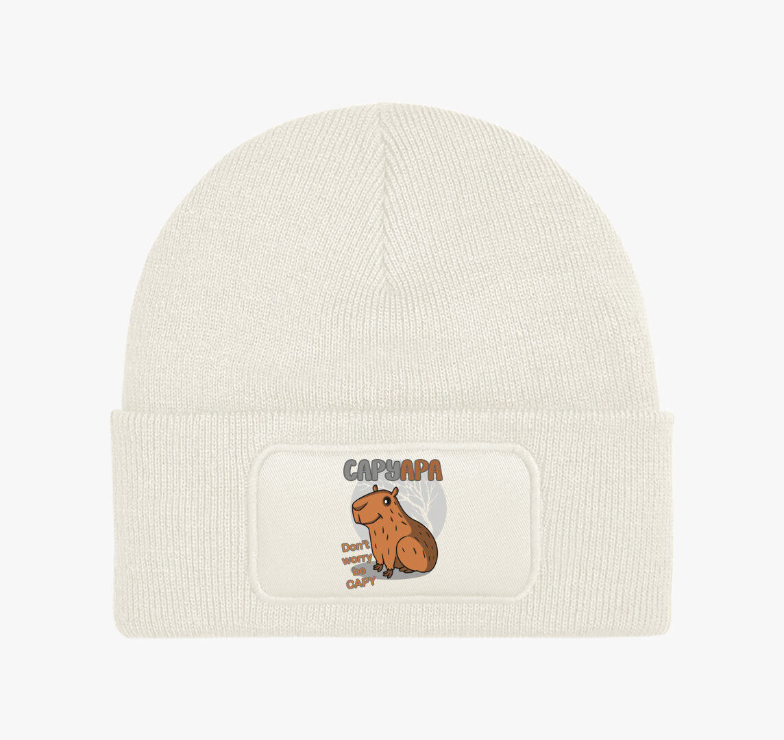 CapyApa téli sapka — Fehér