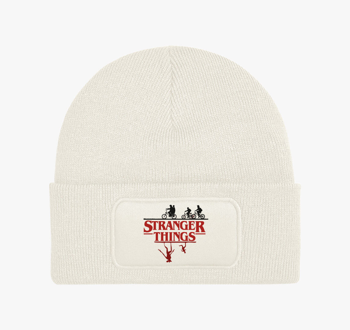 Stranger Things 3 sziluett téli sapka — Fehér