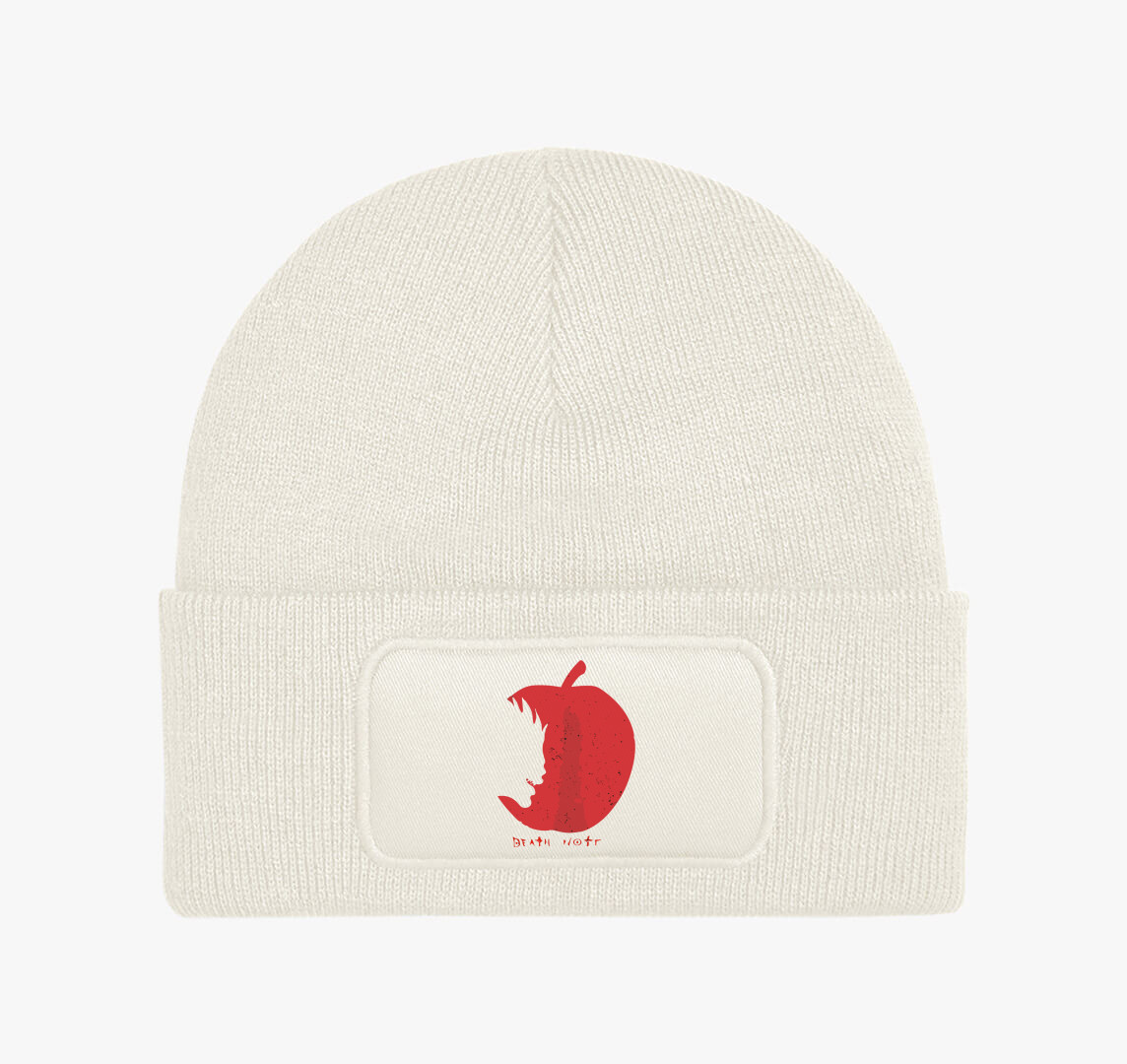 Deathnote apple silhouette téli sapka — Fehér