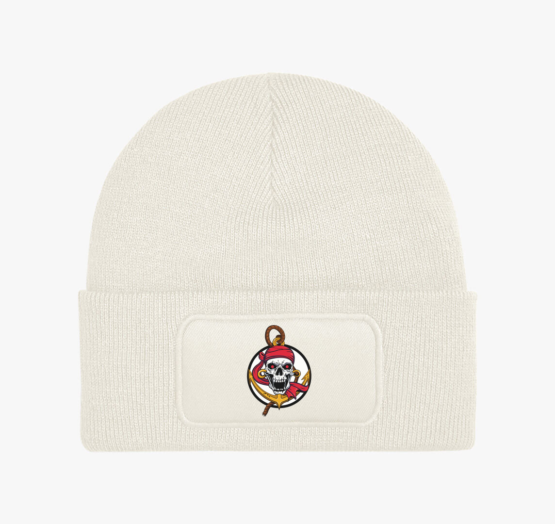 Pirate skull téli sapka — Fehér