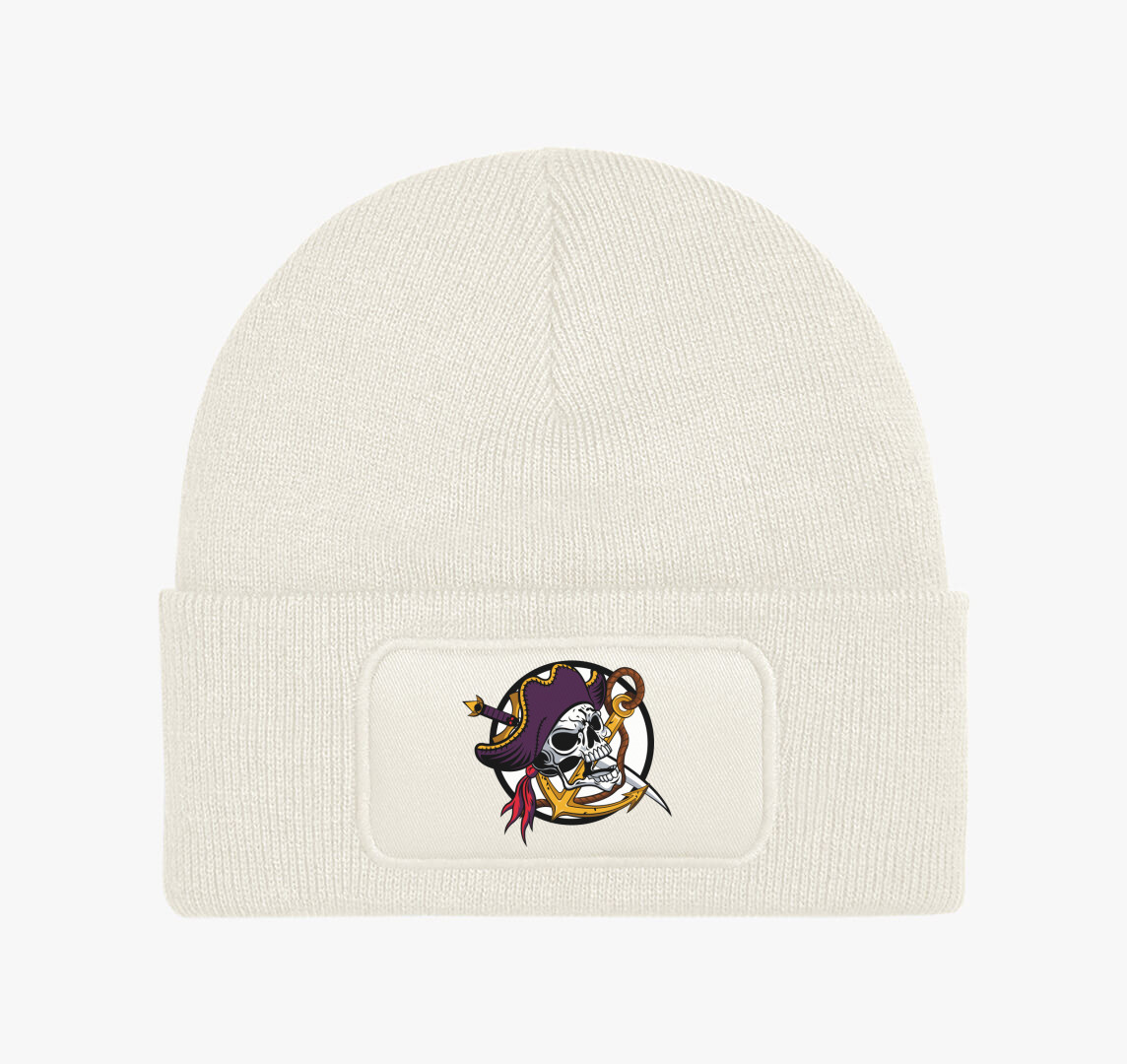 Pirate skull 3 téli sapka — Fehér