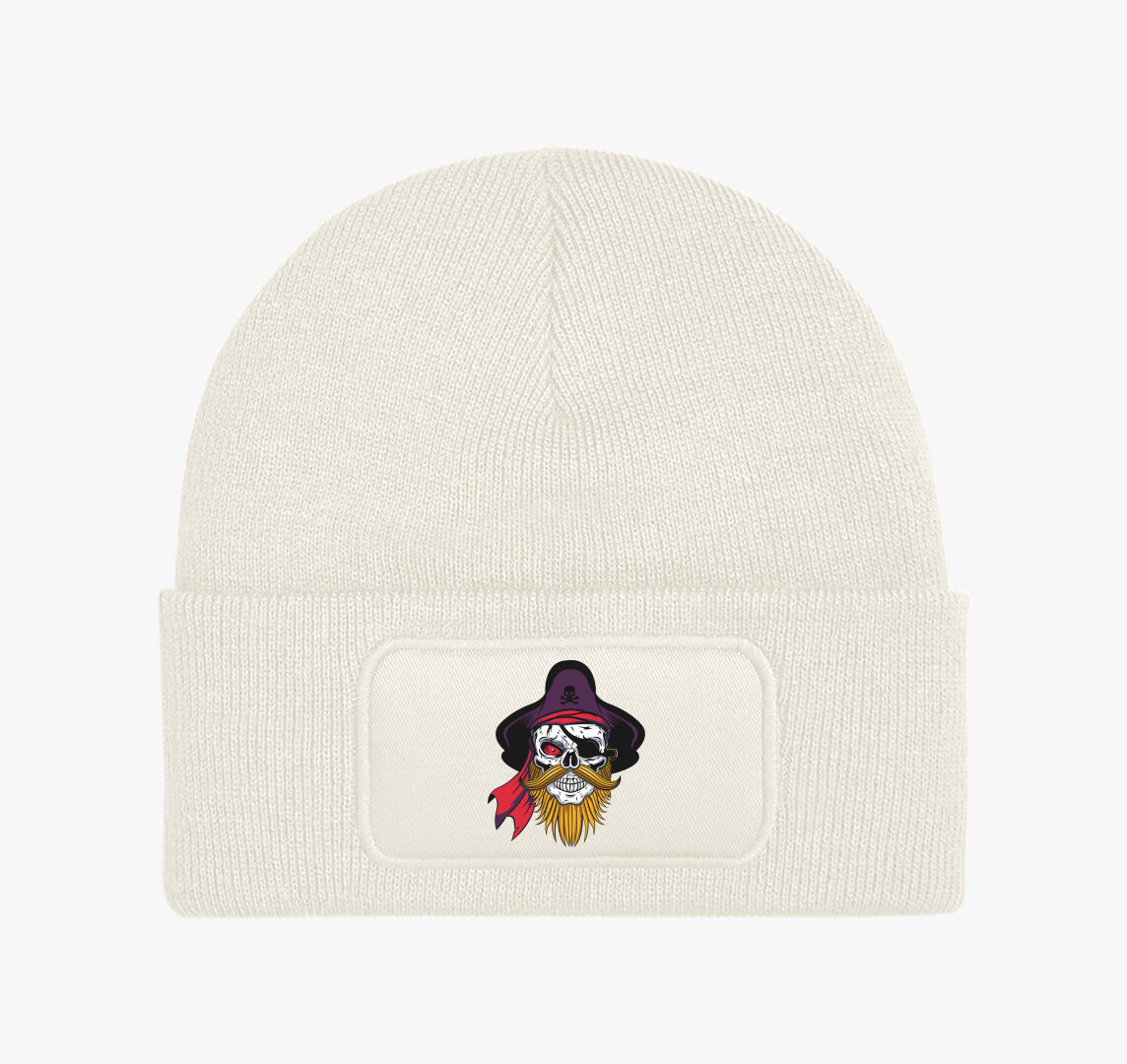 Pirate skull 6 téli sapka — Fehér