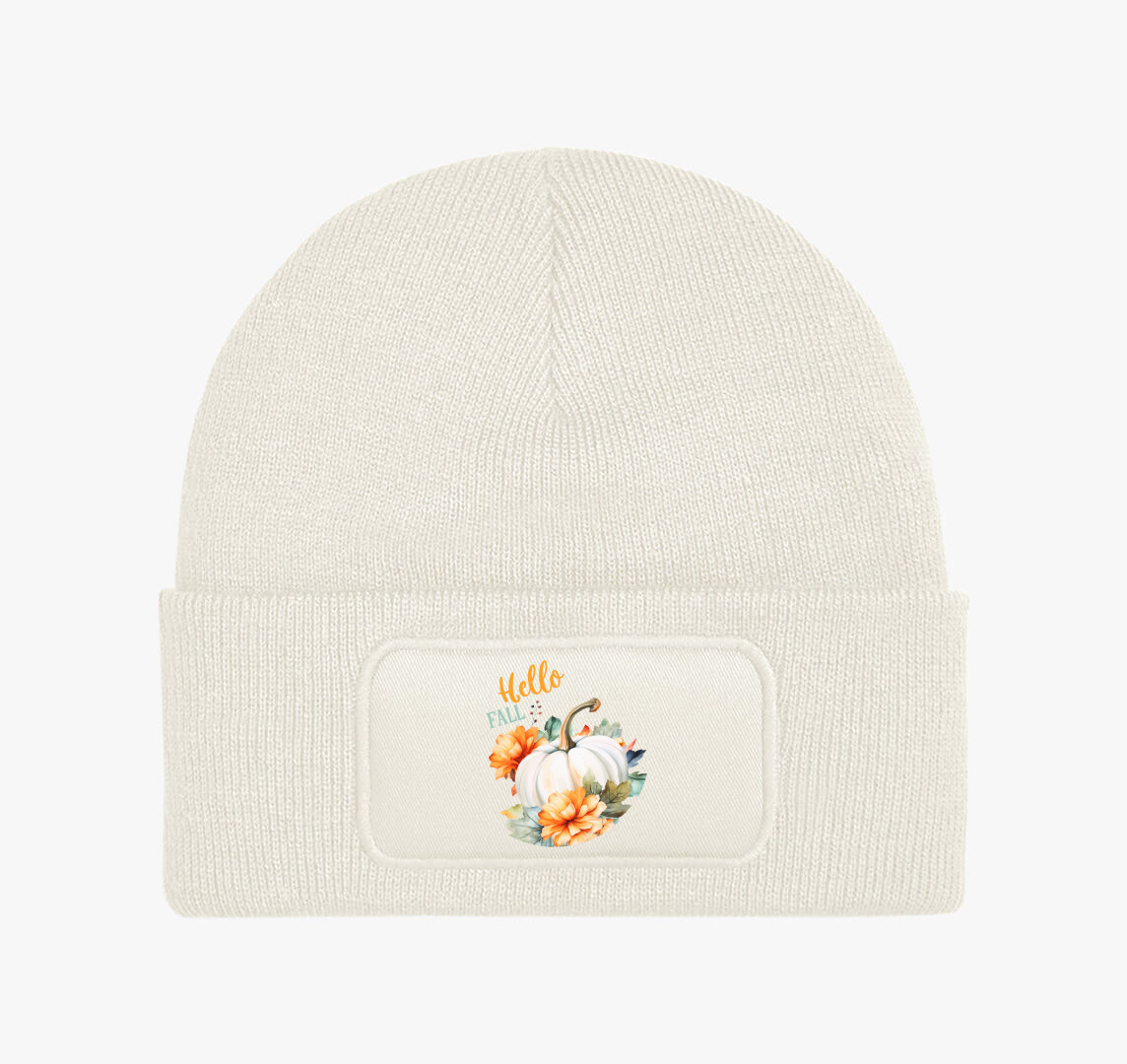 Hello fall pumpkin téli sapka — Fehér