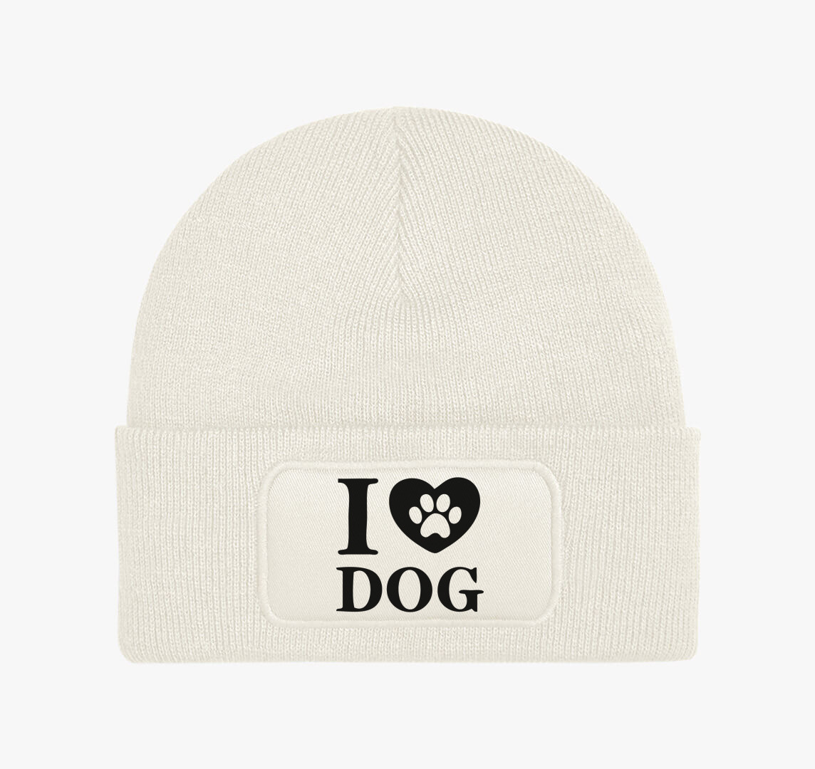 I love dog téli sapka — Fehér
