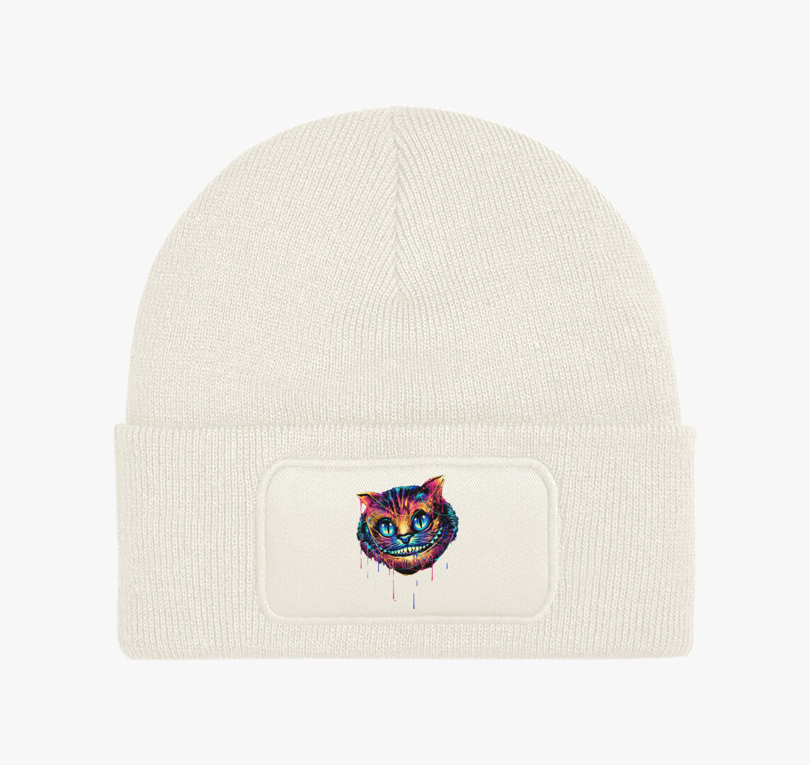 Colorful cat face téli sapka — Fehér