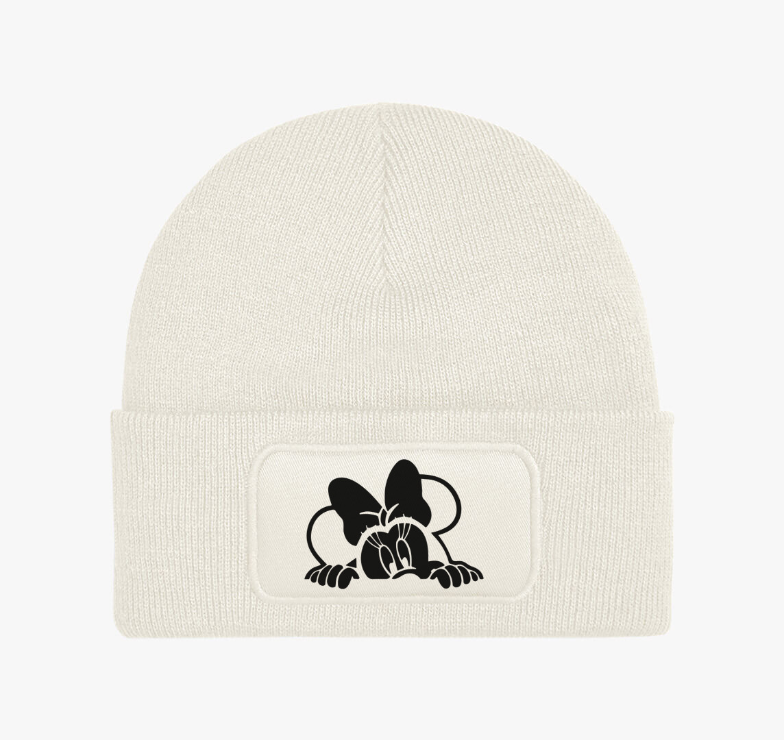 Minnie téli sapka — Fehér