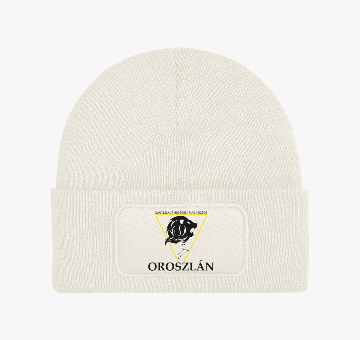 Horoszkóp OROSZLÁN téli sapka — Fehér