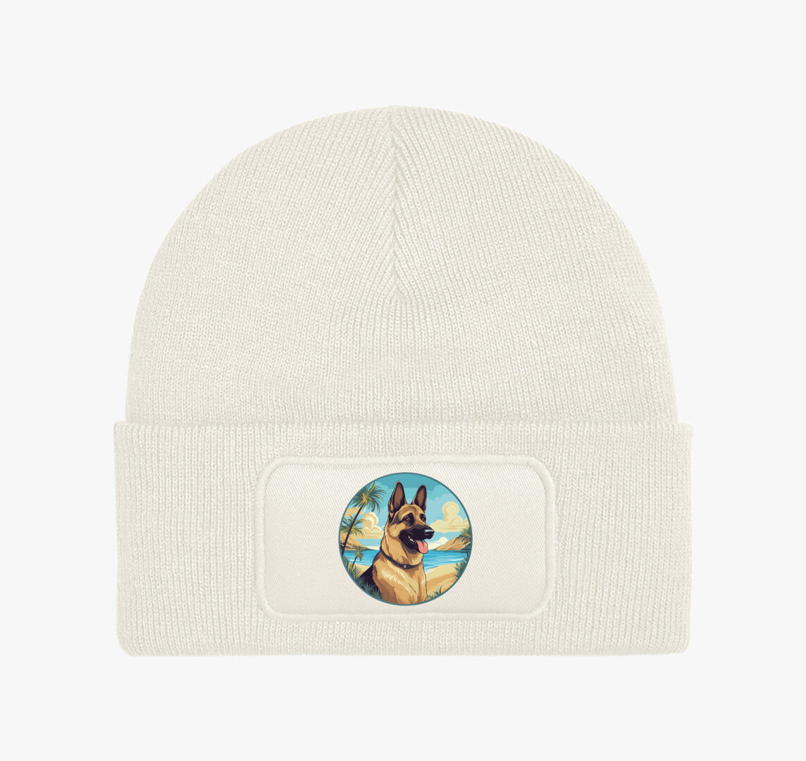 German Sheperd téli sapka — Fehér