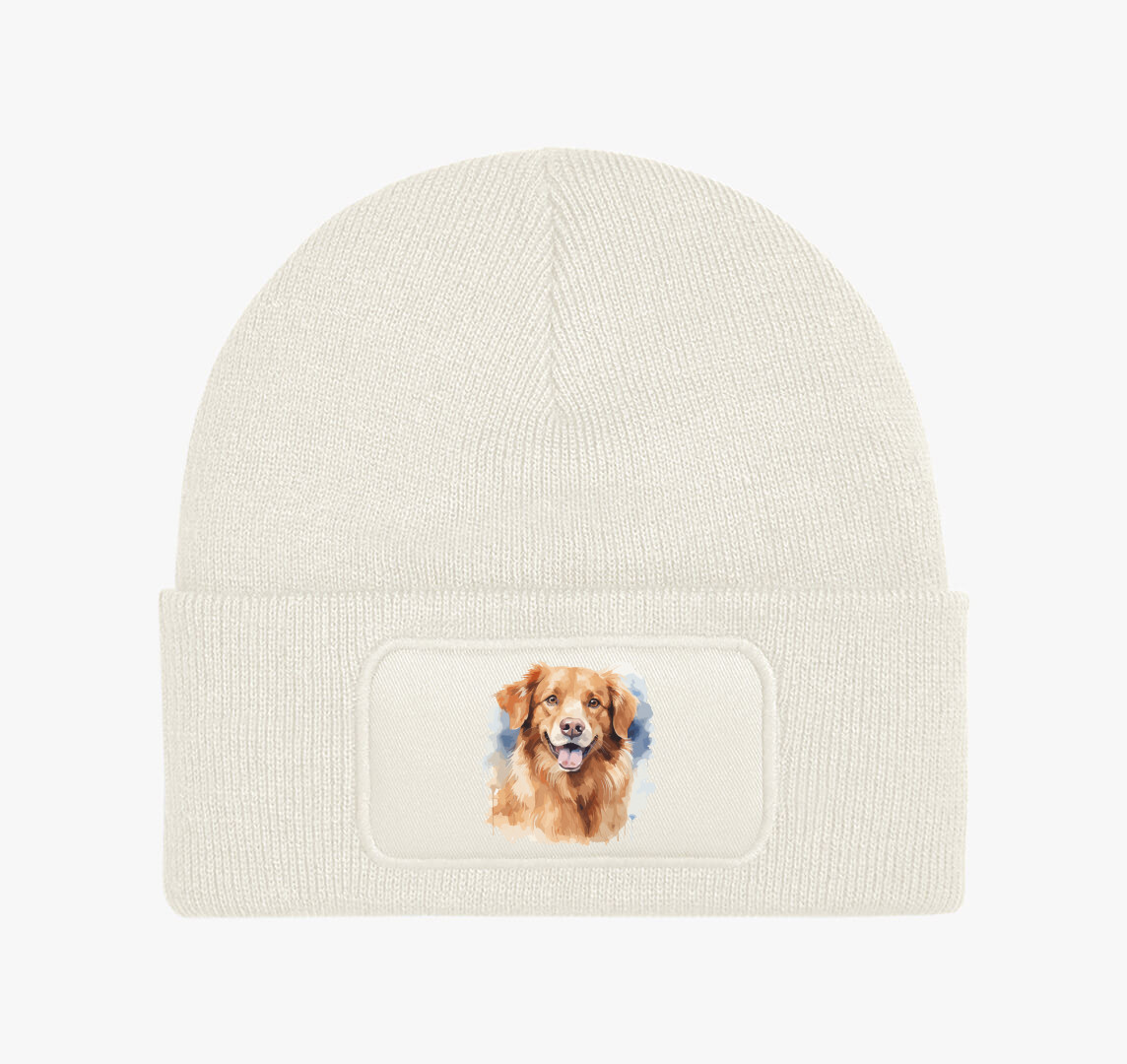 Golden retriever téli sapka — Fehér