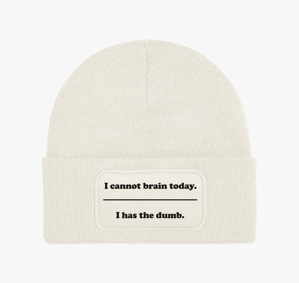 I cannot brain téli sapka