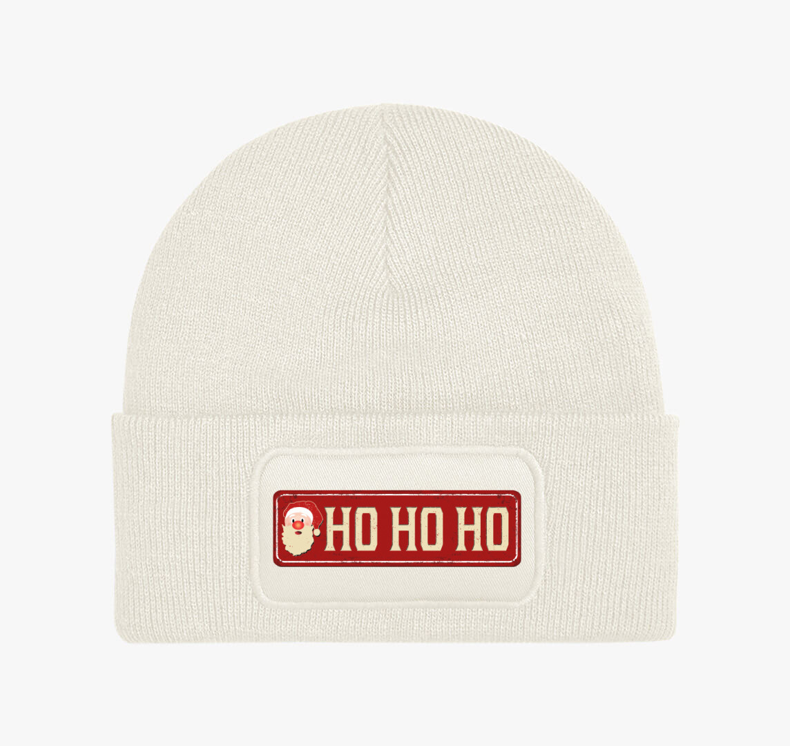 Mikulás ho ho ho téli sapka — Fehér