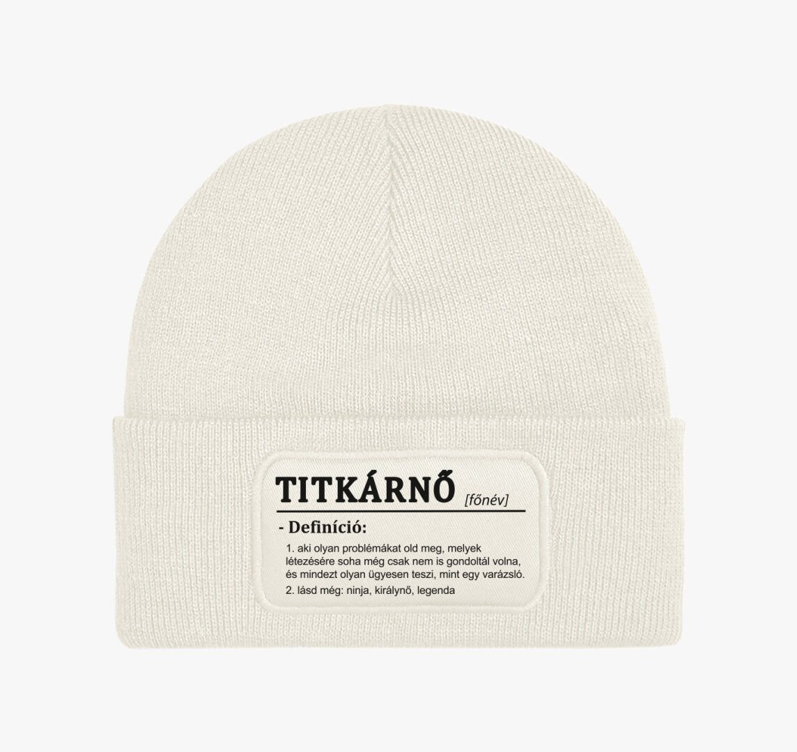 Titkárnő téli sapka