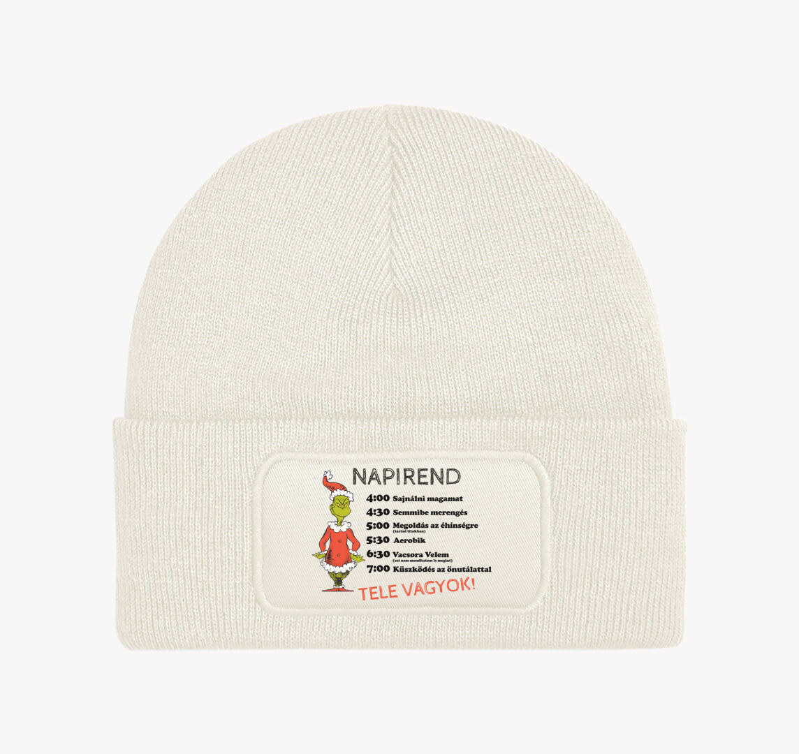 Grinch napirend téli sapka