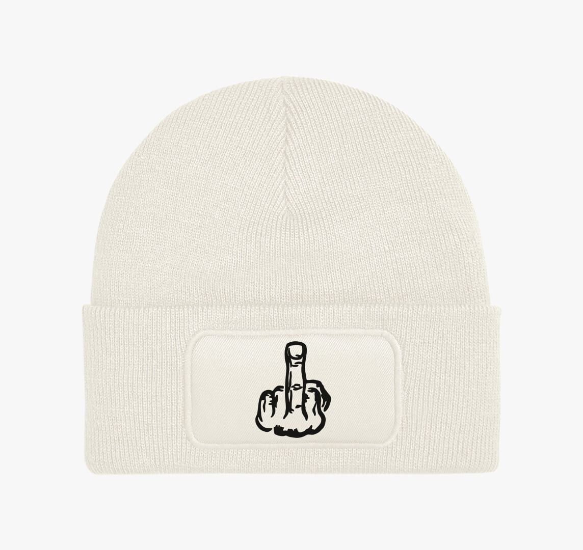 F*ck you téli sapka — Fehér