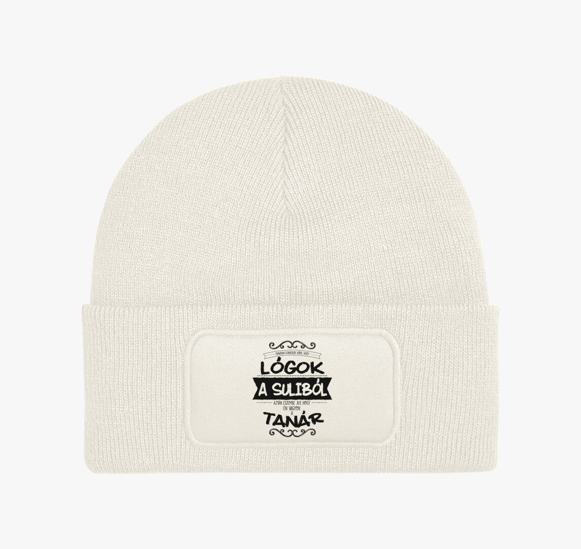 Lógós Tanár 2 téli sapka — Fehér