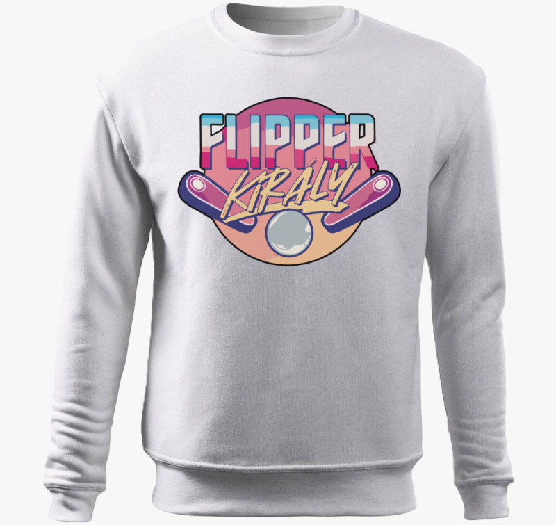Flipper király belebújós pulóver — Fehér