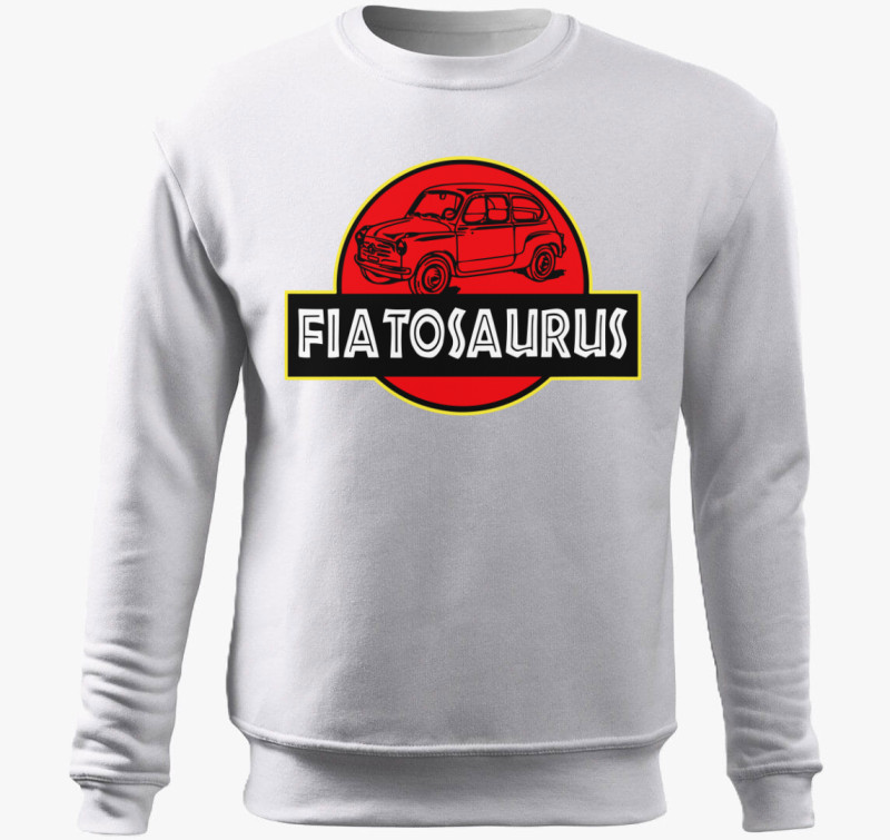Fiatosaurus belebújós pulóver — Fehér
