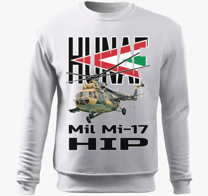 HungarianAirForce Mi-17 belebújós pulóver — Fehér