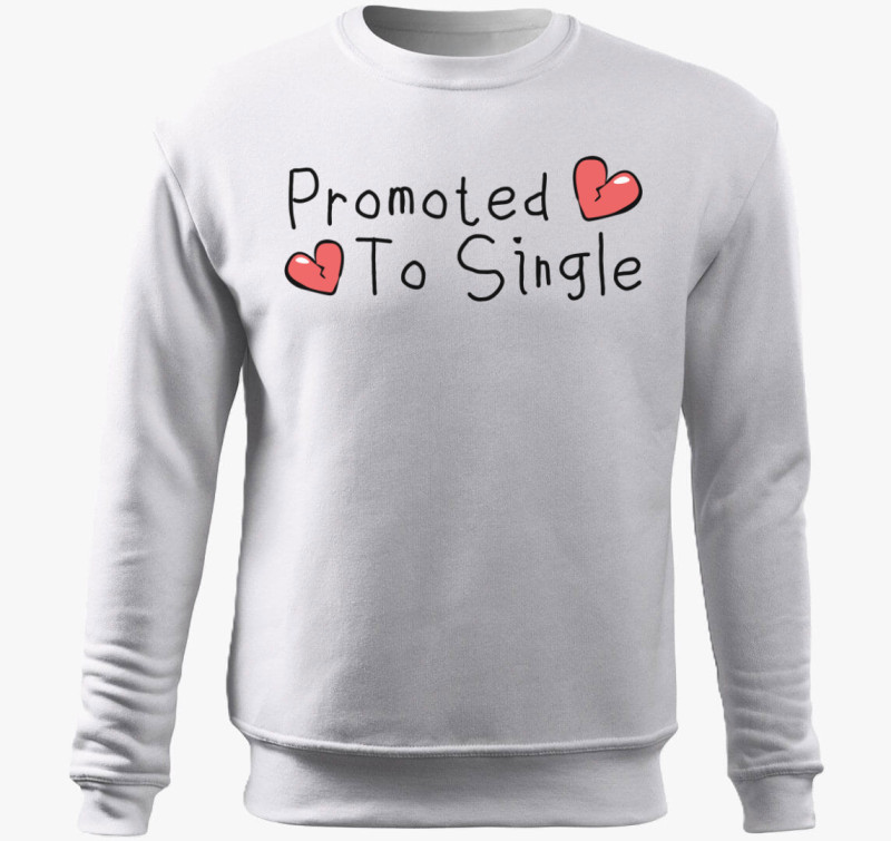 Promoted to single belebújós pulóver — Fehér
