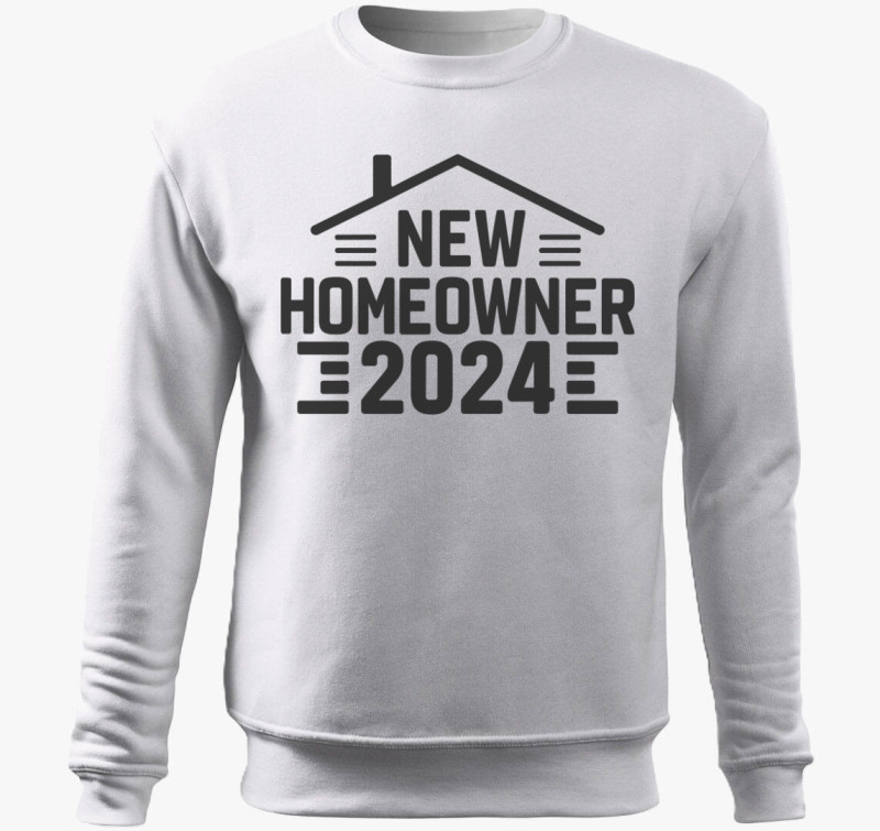 New Homeowner 2024 belebújós pulóver — Fehér