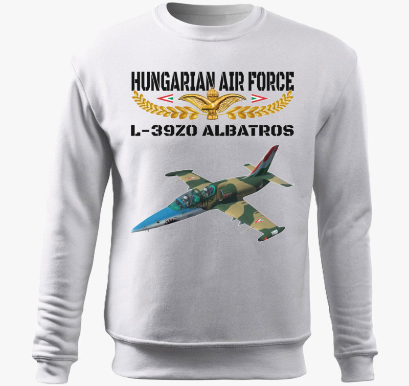 Aranysas L-39 2 belebújós pulóver — Fehér