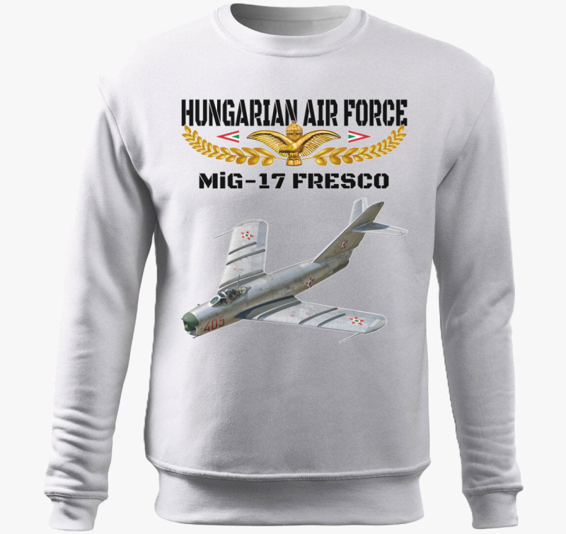 Aranysas MiG-17 belebújós pulóver — Fehér