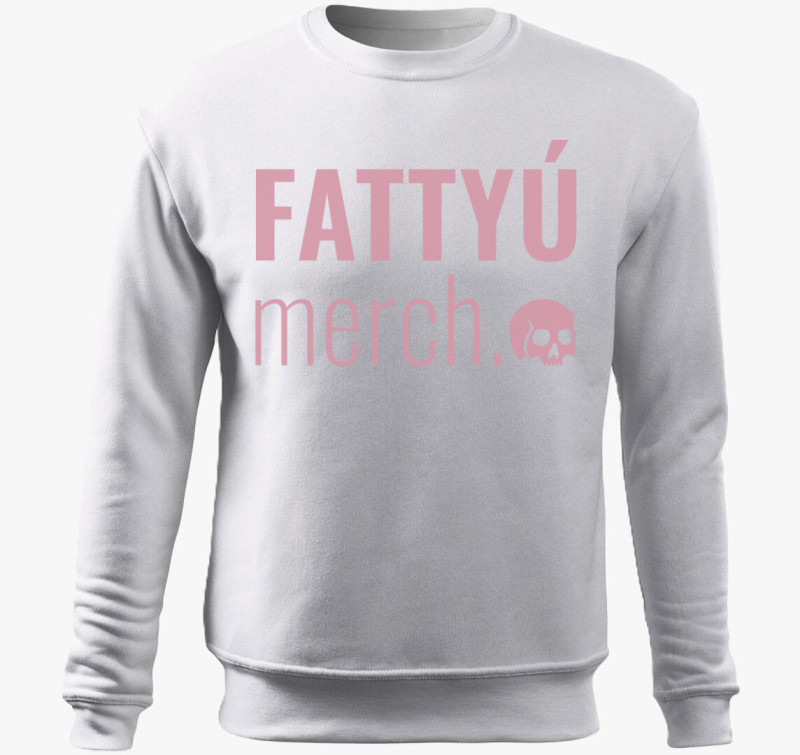 Fattyú Merch belebújós pulóver — Fehér