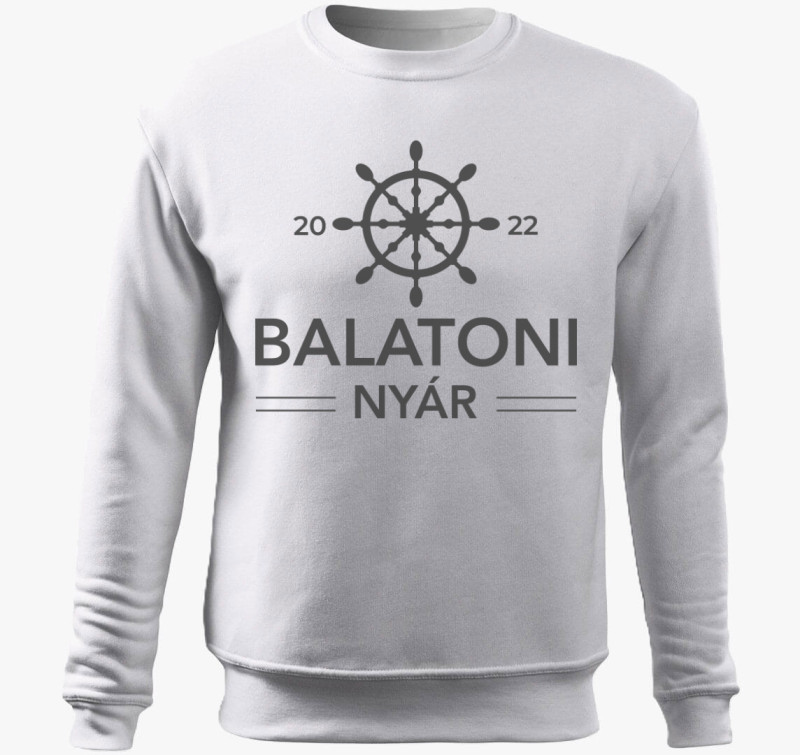 Balatoni nyár belebújós pulóver — Fehér