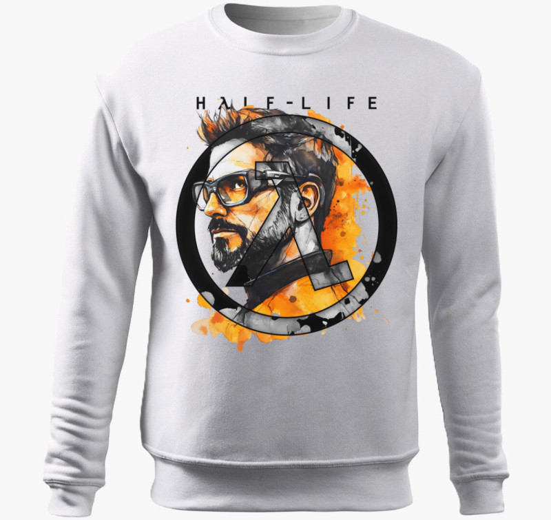 Half Life belebújós pulóver — Fehér