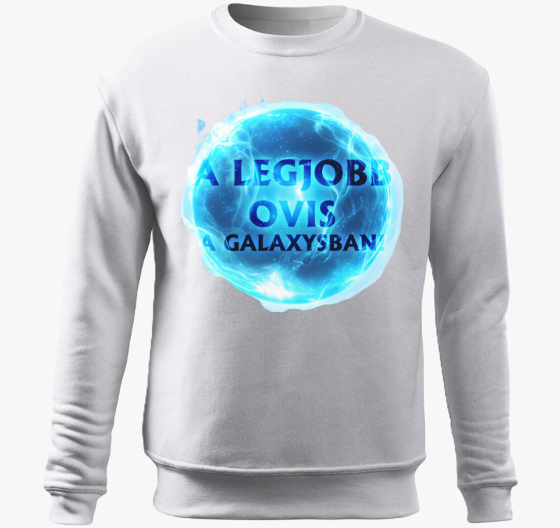 A legjobb ovis a galaxisban belebújós pulóver — Fehér