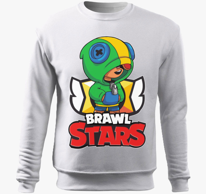 Brawl Stars - Leon belebújós pulóver — Fehér