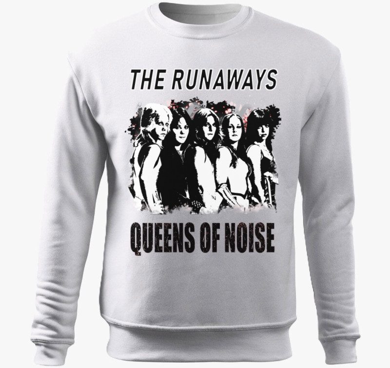 The runawys stencil belebújós pulóver — Fehér