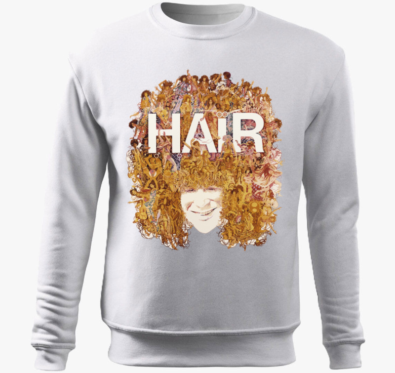 Hair belebújós pulóver — Fehér