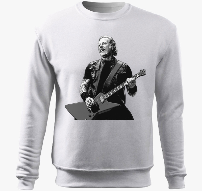 Metallica James Hetfield belebújós pulóver — Fehér