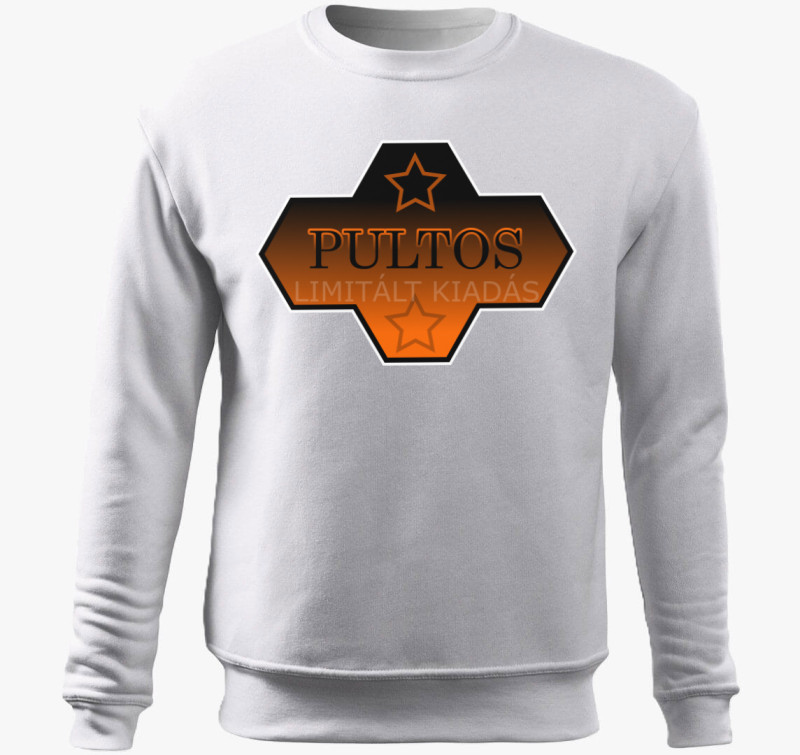 Limitált kiadású pultos belebújós pulóver — Fehér