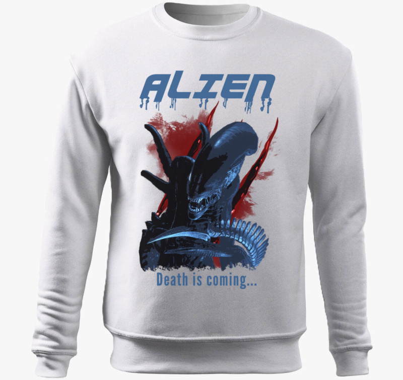 Alien belebújós pulóver — Fehér