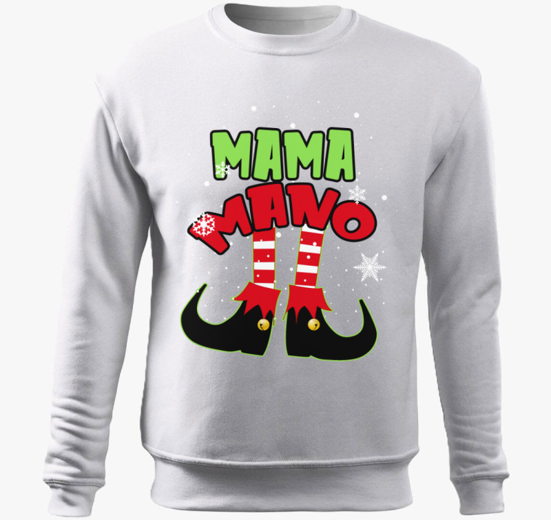 Mama manó belebújós pulóver — Fehér