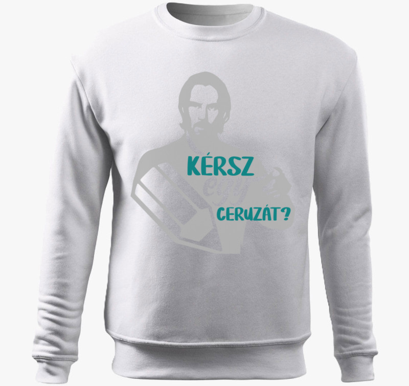 Wick ceruzás belebújós pulóver — Fehér