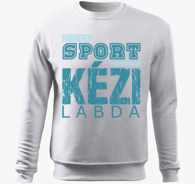 Minden sport kézilabda belebújós pulóver — Fehér