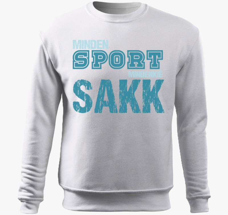 Minden sport sakk belebújós pulóver — Fehér