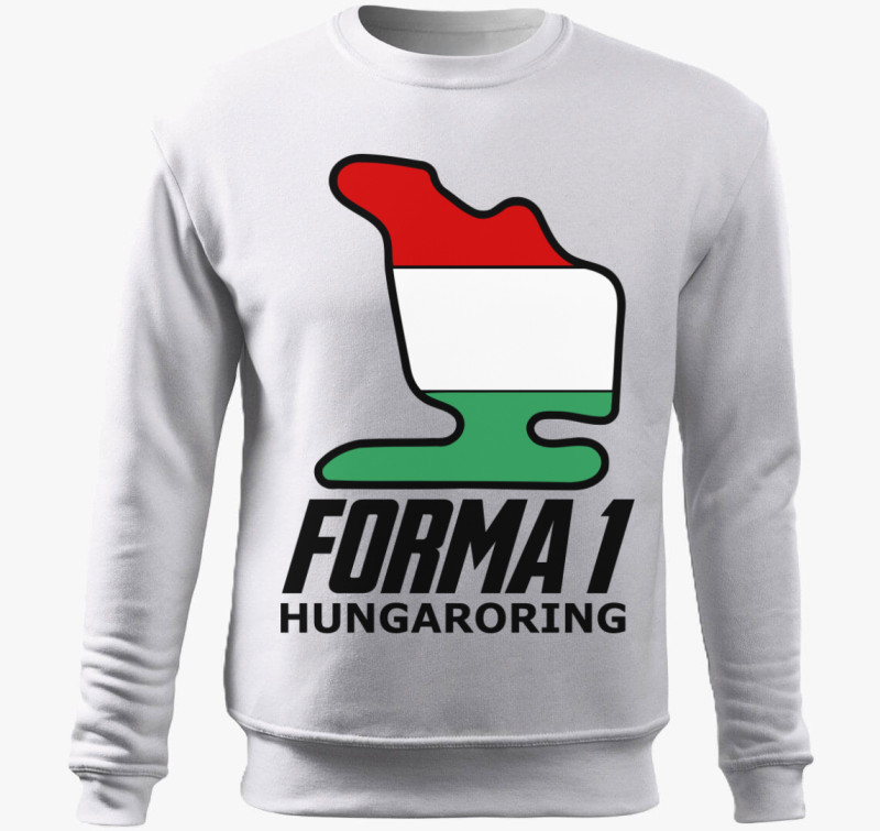 Forma 1 Hungaroring belebújós pulóver — Fehér