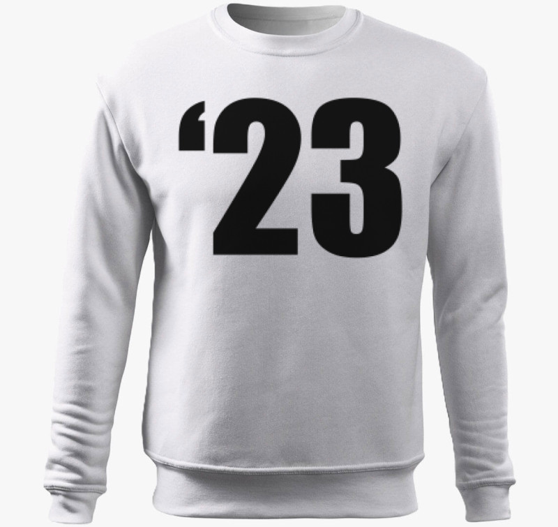 '23 belebújós pulóver — Fehér
