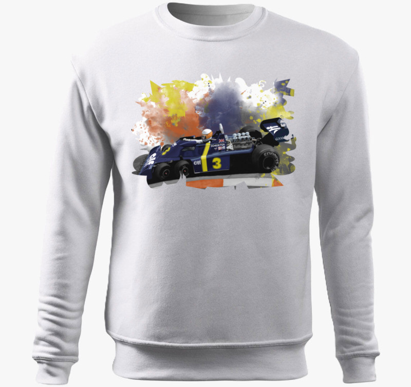 Jody Scheckter belebújós pulóver — Fehér